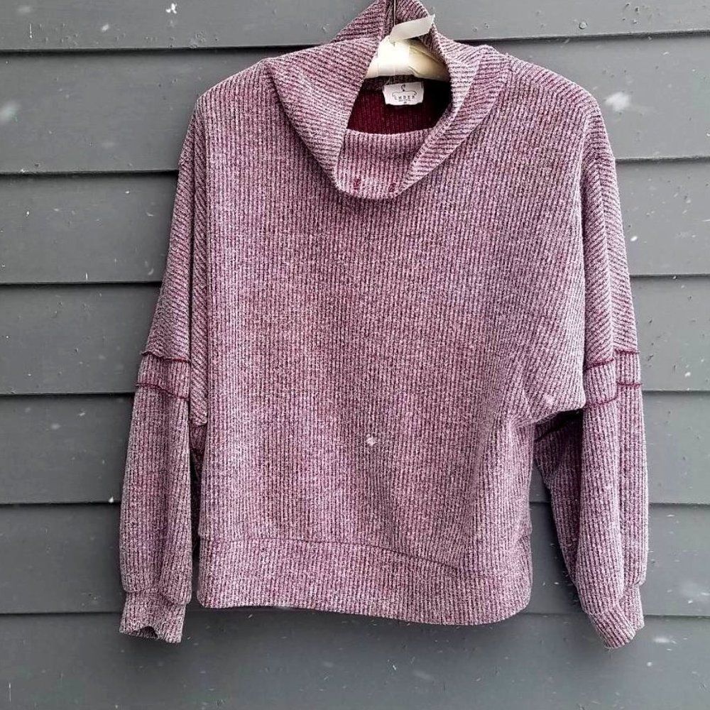 Ember Burgundy ish Mock Turtleneck size Medium